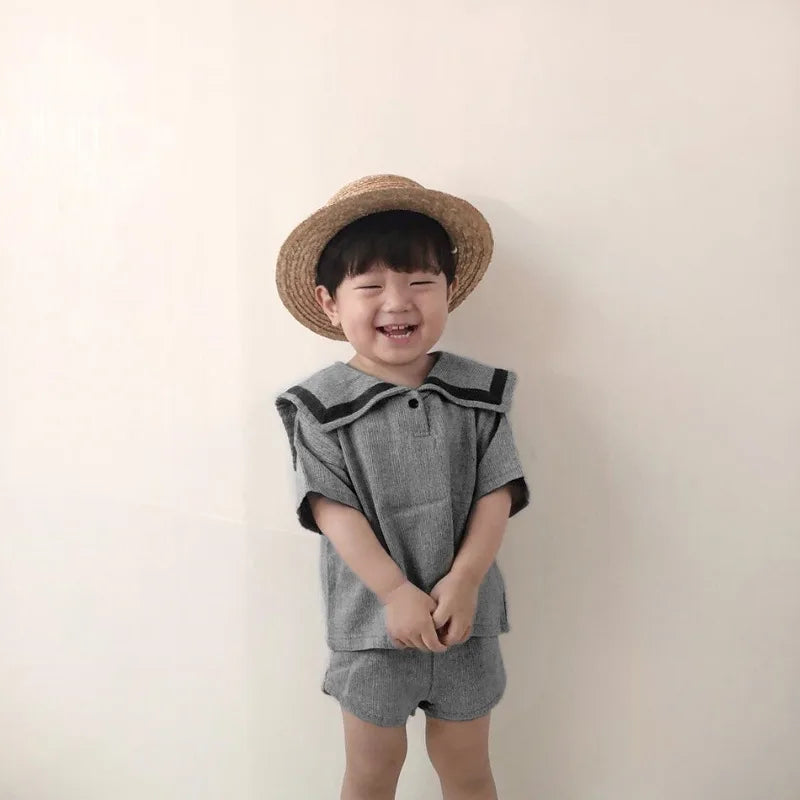 Children's Clothing Clothing Sets For Boys Girls Muslin Clothes Kids Todler Top And Shorts 2pcs Outfits Spanish Baby Cotton Suit