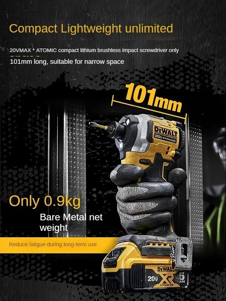 DEWALT DCF850 Impact Driver Electric Driver 20V Lithium Battery Brushless battery screwdrivers High Torque tools