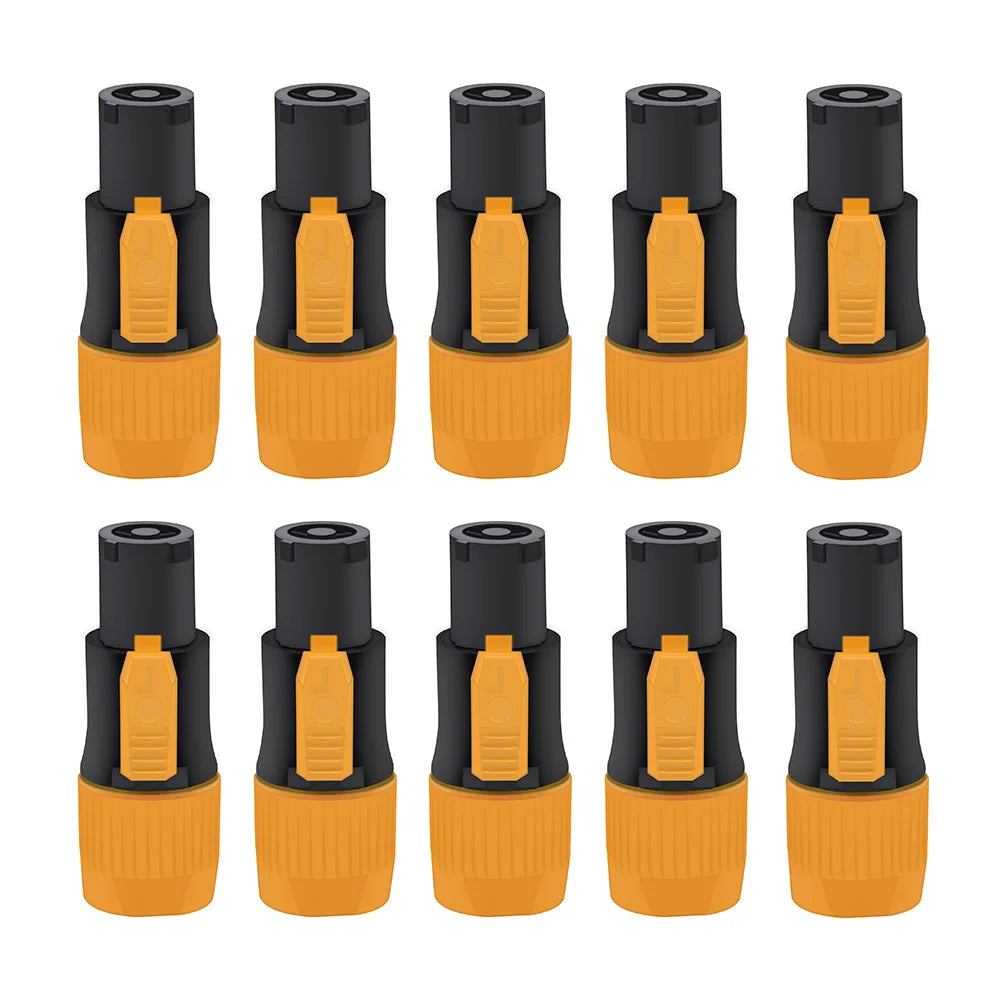 10pcs New IP65 Waterproof Locking PowerCon Chassis Connectors NAC3MPX or NAC3MX-W + NAC3FPX + Powercon True Connector NAC3FX-W