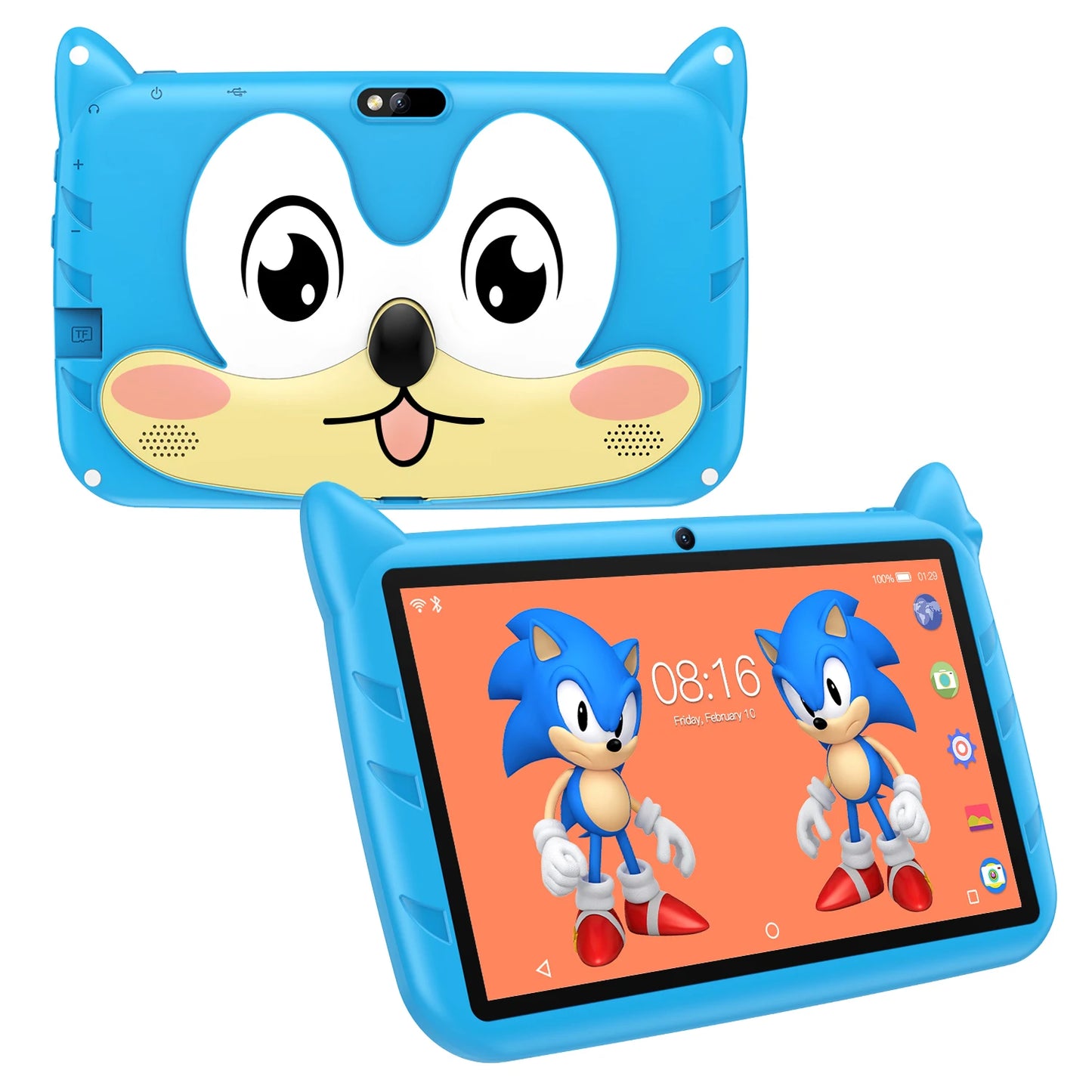BDF Children's Gift Children's Learning and Education Partner 7-inch tablet 4GB RAM 64GB ROM Android 13.0 4000mAh Supports WIFI