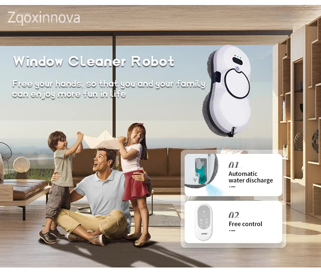 UPS Power Robot Window Washer for Washing Windows Vacuum Cleaner Plaster Glass Cleaning Home Appliance Smart Cleaning Robot