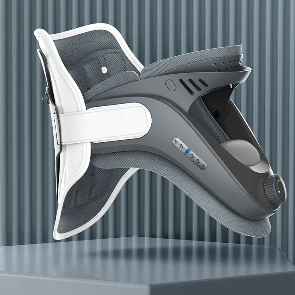 Neck Traction Device Adjustable Ergonomic Neck Stretcher with Airbag Support Cervical Collar Stretch Neck Shoulder Relaxer