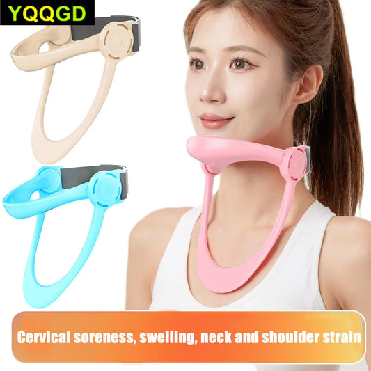 Adjustable Neck Support,Neck Traction Device,Decompressed,Fashion Neck Brace Cervical Collar,Forward Neck Posture Corrector