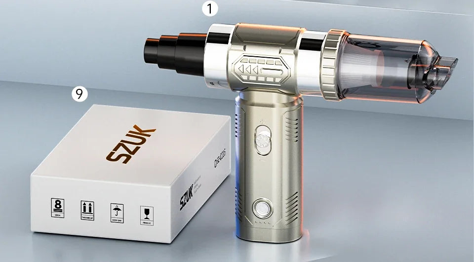 SZUK Mini Air Blower Powerful Turbo Jet Fan Brushless Motor Handheld  Dust Fan Portable Turbofan air blower Car Vacuum Cleaner