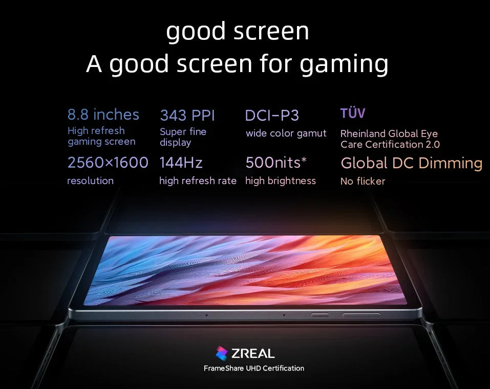 Original Lenovo LEGION Y700 2023 8.8 Inch Snapdragon 8+ ZUI15 16G 512G 12G 256G WIFI Dual-type-C Interface Gaming Tablet