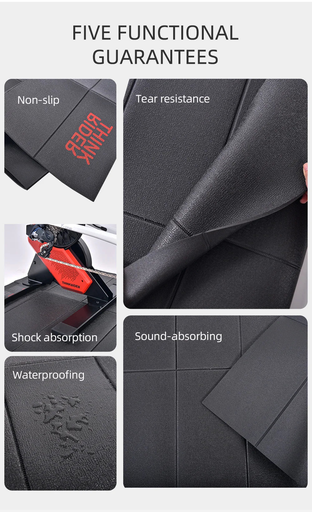 Thinkrider Training Mat Yoga mat For Bike Bicycle bicicletas Estaticas Trainer exercise Mat For trainer floormat
