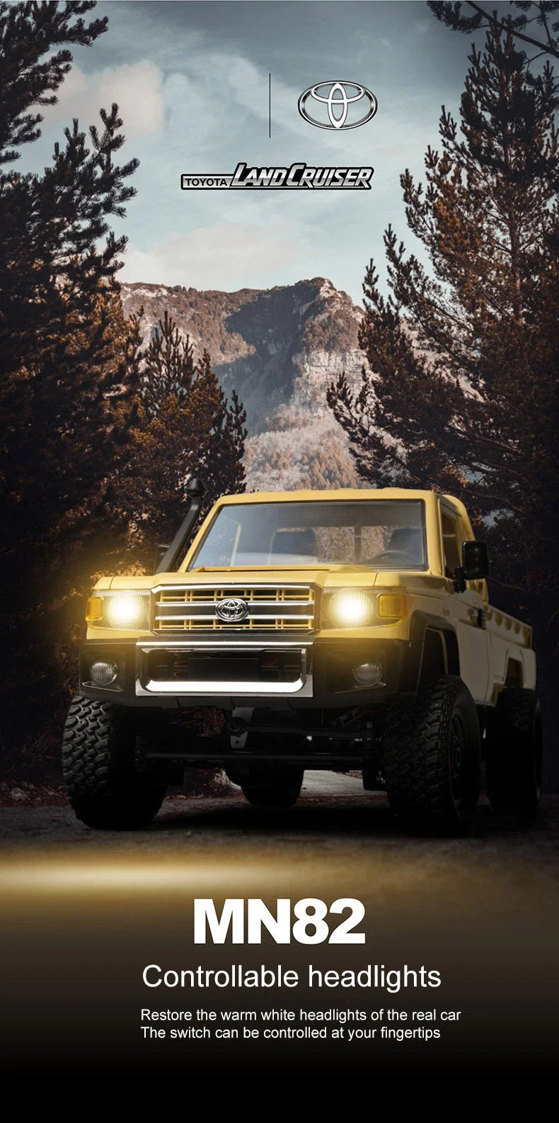 ZWN MN82 MN82S LC79 1/12 Full Scale RC Pickup Short Truck 4WD Remote Control Climbing Off-road Car Toys for Kids Christmas Gifts