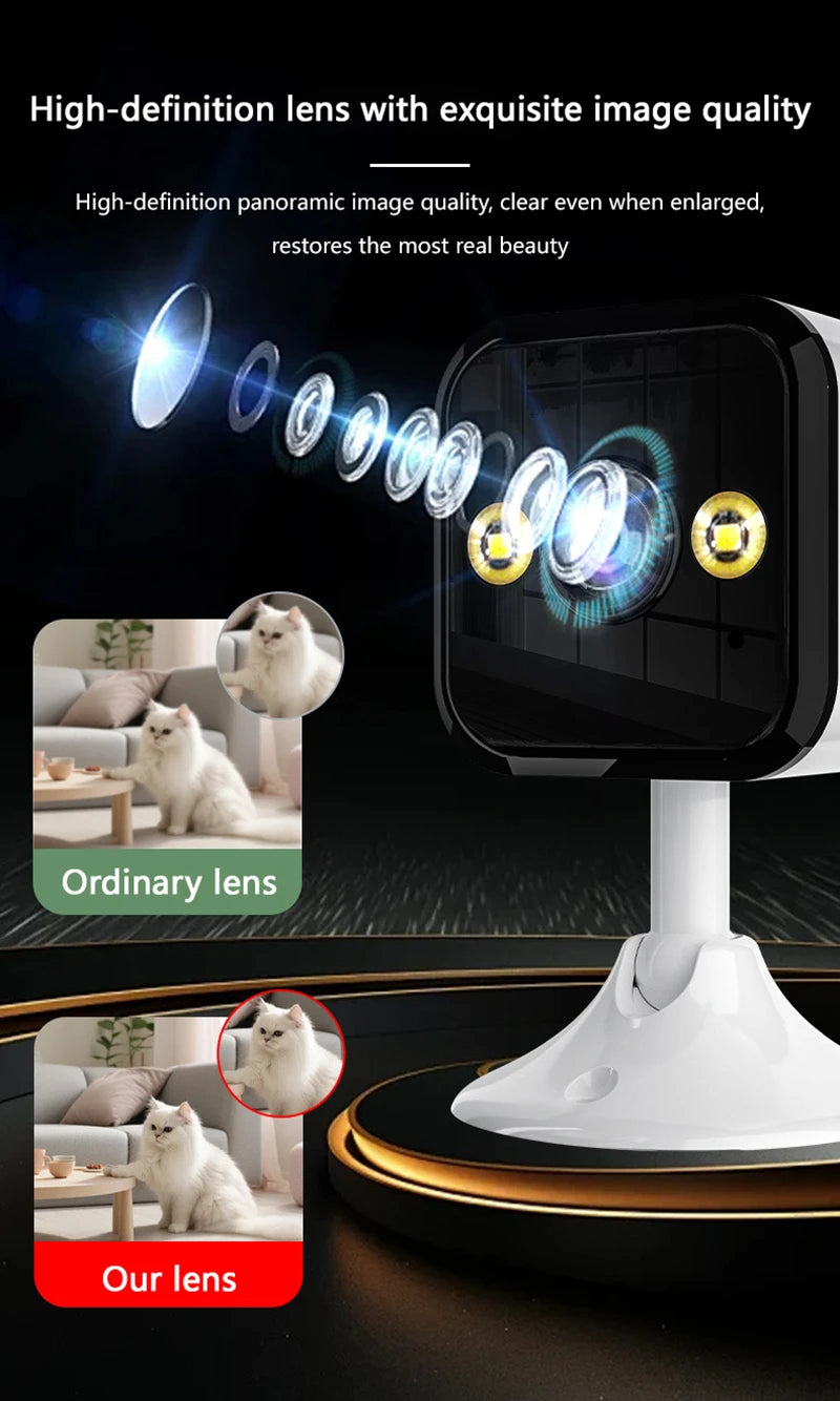 2025 New 2K Security Camera 3MP HD Wifi Smart Home Webcam 2-Way Audio Color Night Motion Detect Surveillance Cam With Lights