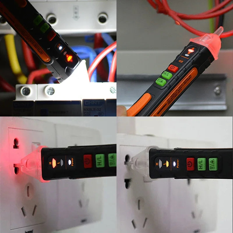 Non-Contact Voltage Detector Electrical 12-1000V Pen AC Voltage Tester Smart Breakpoint Finder