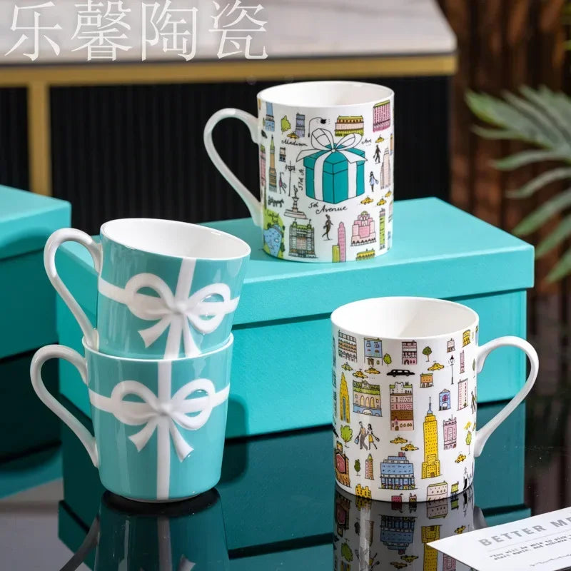 2025 New Famous Luxury Designer Teacup, Makeup Cup, Cute Style Coffee Cup, Large Capacity Exquisite Ornament