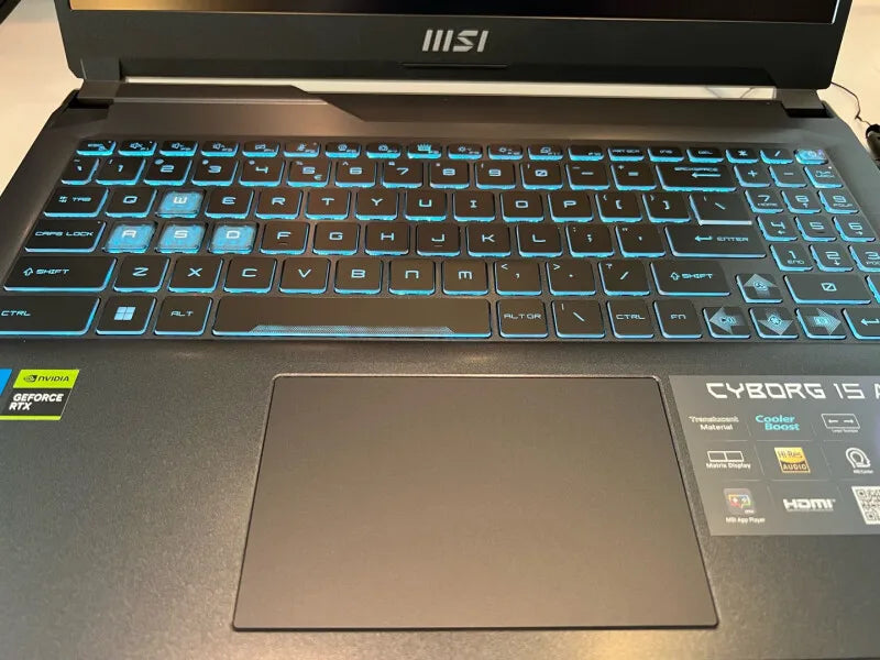 2024 MSI Cyborg 15 Gaming Laptop 15.6 Inch QHD 165Hz IPS Screen Netbook i7-13620H 16GB 512GB RTX4050 Gaming Notebook Computer