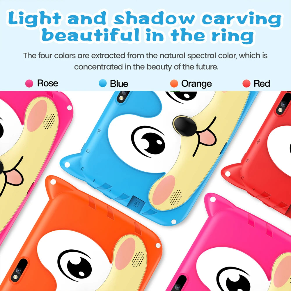 BDF Children's Gift Children's Learning and Education Partner 7-inch tablet 4GB RAM 64GB ROM Android 13.0 4000mAh Supports WIFI