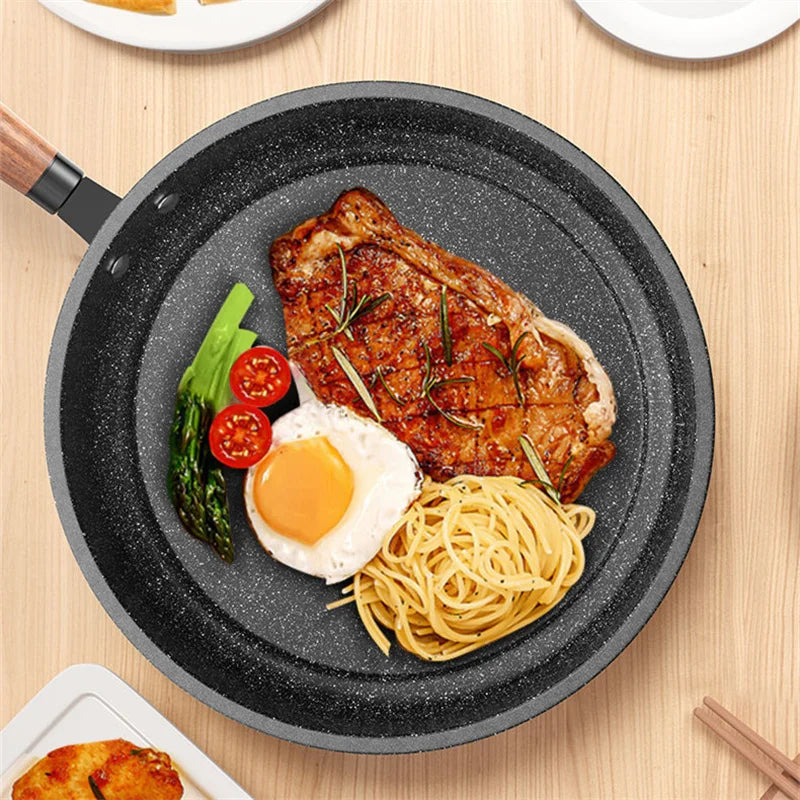 26-32cm Nonstick Pancake Frying Pan Durable Saucepan Kitchen Omelette Steak Skillet Cooking Pots Household Cookware Kitchenware