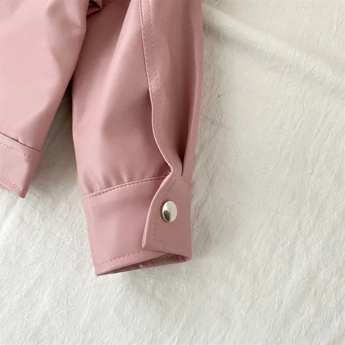 Children's Clothing Set 2025 Kids Clothes Autumn New Cool Girls Pu Leather Jacket With Short Skirt Fashion Two-Piece Outfit Set