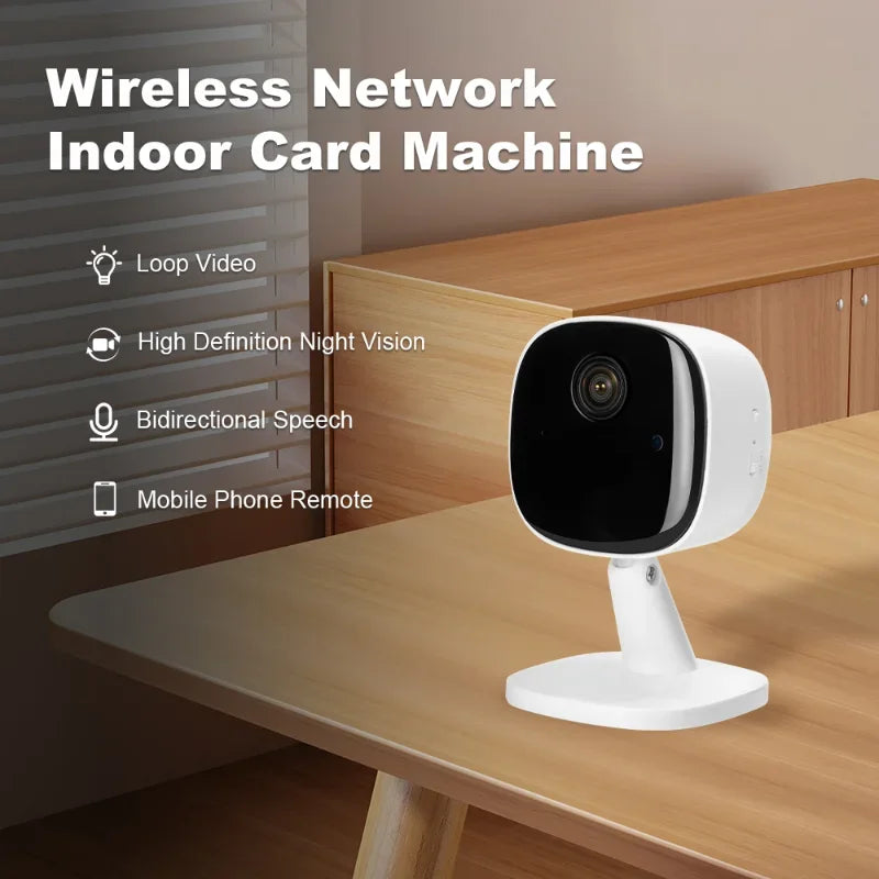 4K Security Camera WiFi Monitor 2-way Audio Infrared Night Vision Motion Detect Home Surveillance Multi-Share View 2025 New