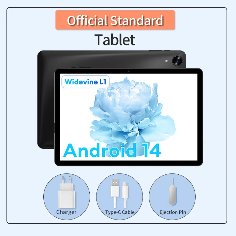 Headwolf WPad 5 Android 14 Tablet 10.1 inch 4+4GB RAM 128GB Rom 5500 mAh WIFI Tablet PC Support WideVine L1