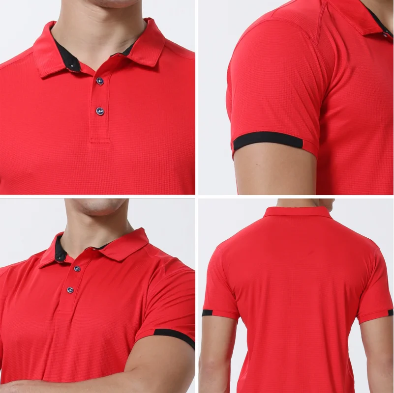 Men Casual Sports Quick-drying Lapel Short-sleeved POLO Shirt Cycling Suit Fitness Suit For Men
