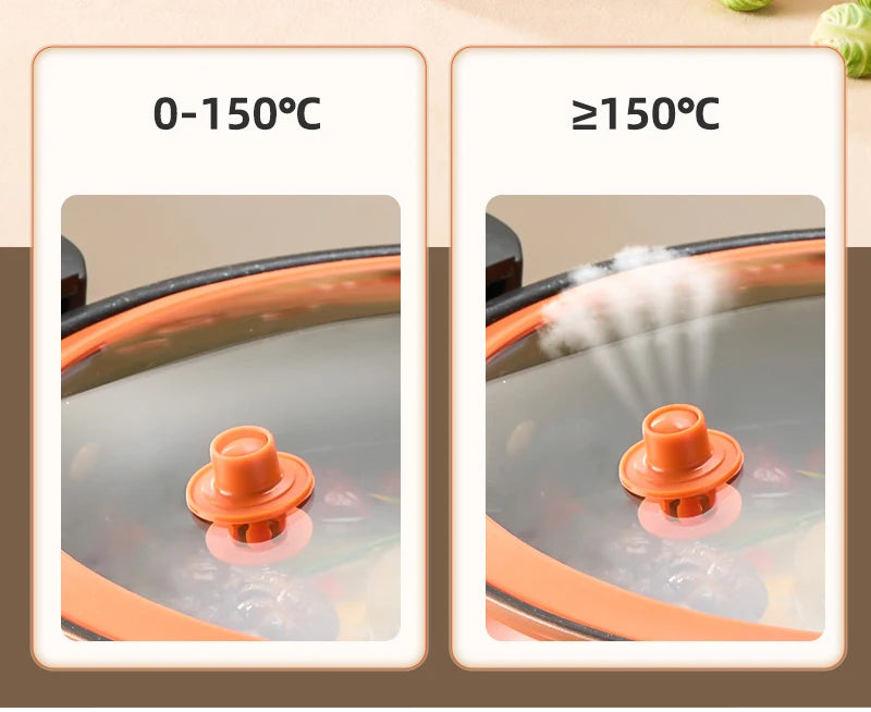 Pumpkin Pot Multifunctional Cast Iron Slight Pressure Cooker Braise Boil Steam Stew Nonstick Pots Cooking Pots