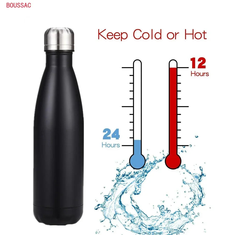 350/500/750/1000ml Stainles Steel Insulated Vacuum Thermos Water Bottle Double Wall BPA Free Bottles for Sports Bottles Girls
