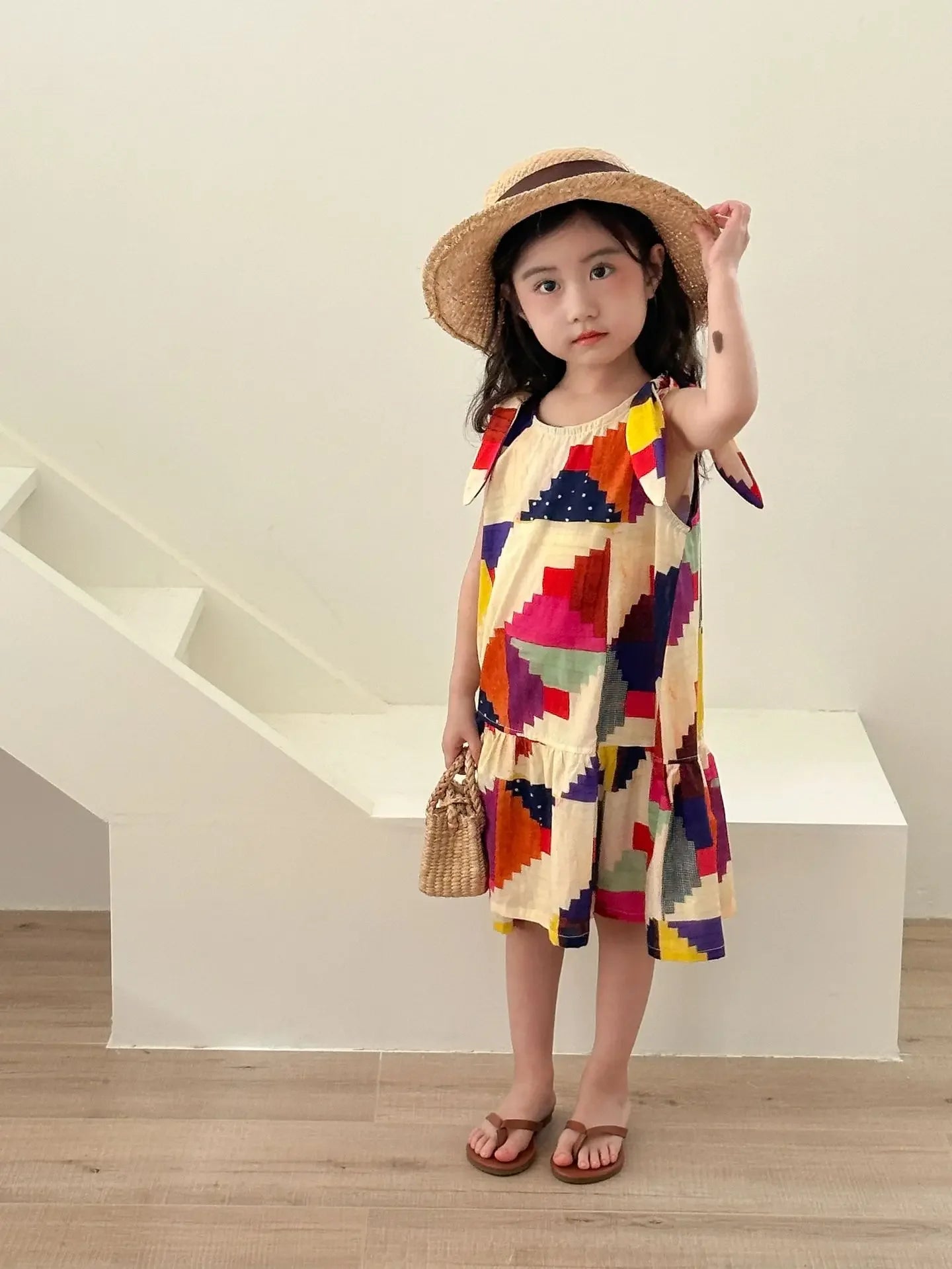 Children's Clothes 2025 Summer New Boy's Shirt Suit Or Baby Girl Dress Holiday Clothes Brother And Sister Clothes