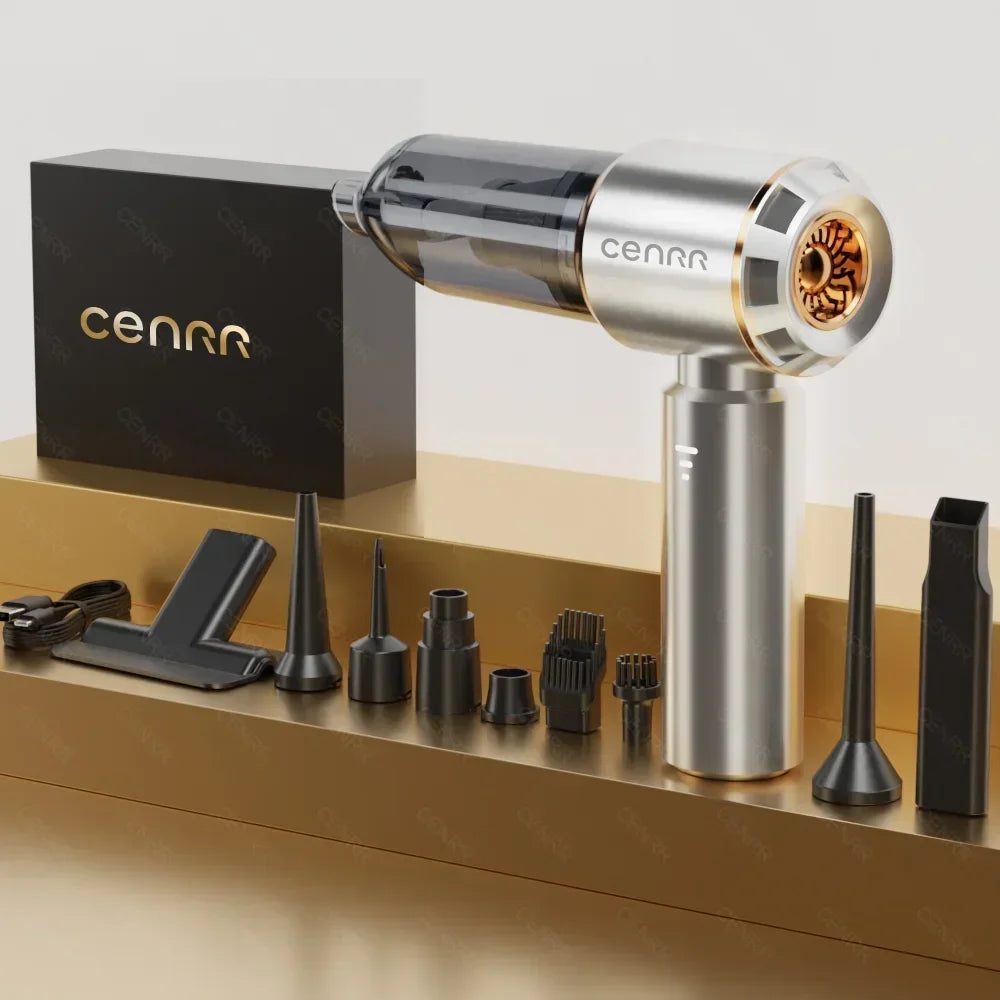 CENRR 998000PA Car Vacuum Cleaner Mini Powerful Wireless Handheld Home Appliance Cleaning Machine Portable Car Vacuum Cleaner