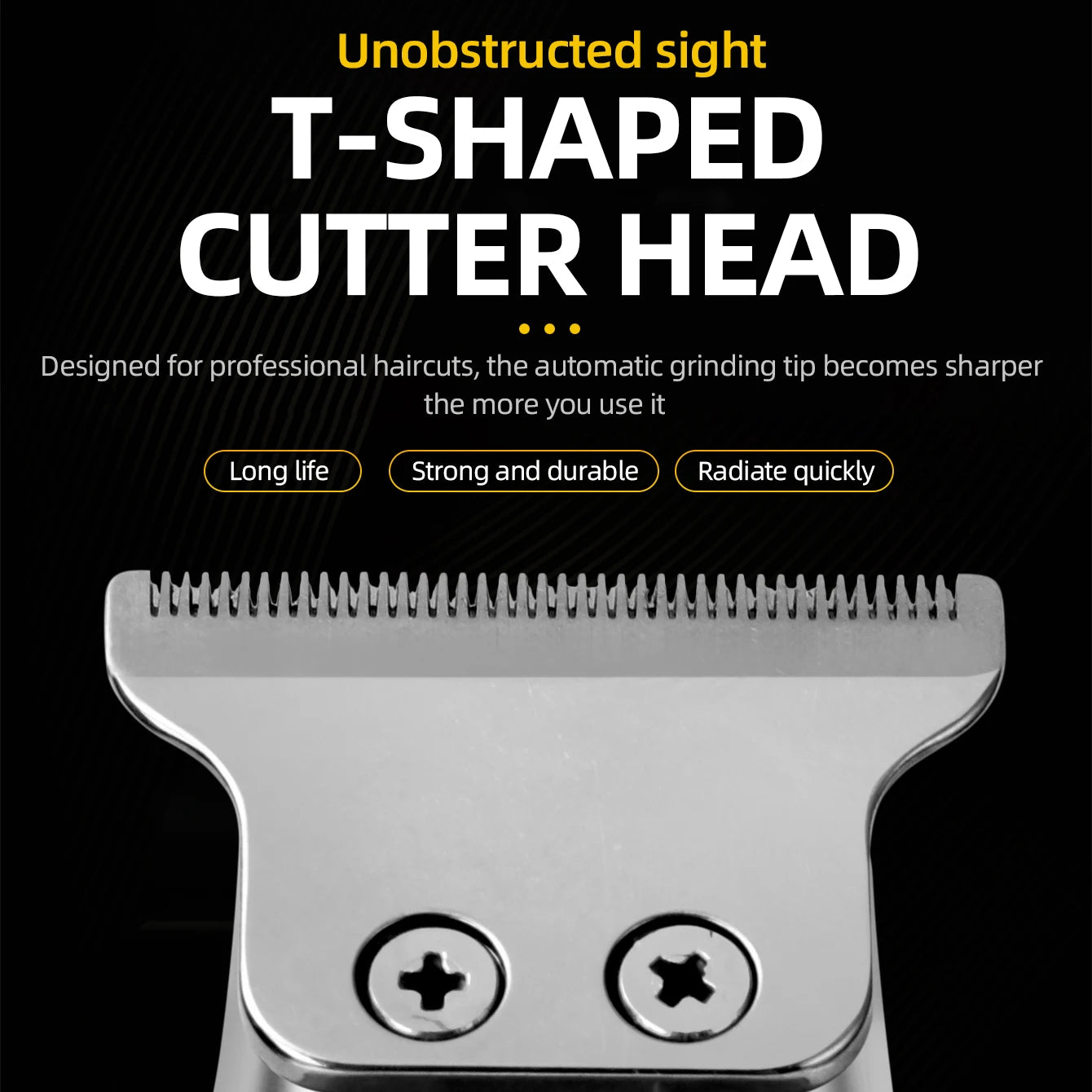 Kemei Professional Hair Trimmer Electric Hair Clipper Men's Rechargeable Barber Cordless Hair Cutting Machine for Bareheaded