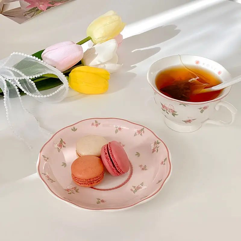 250ML Exquisite European Coffee Cup Ceramic Set Design Sense Small and High End Sense Light Luxury Ins Style Home Mug
