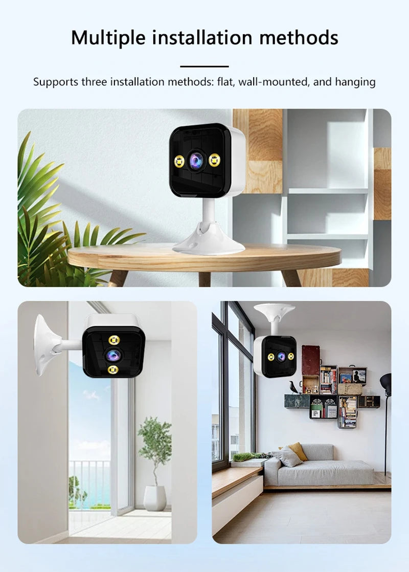 2025 New 2K Security Camera 3MP HD Wifi Smart Home Webcam 2-Way Audio Color Night Motion Detect Surveillance Cam With Lights