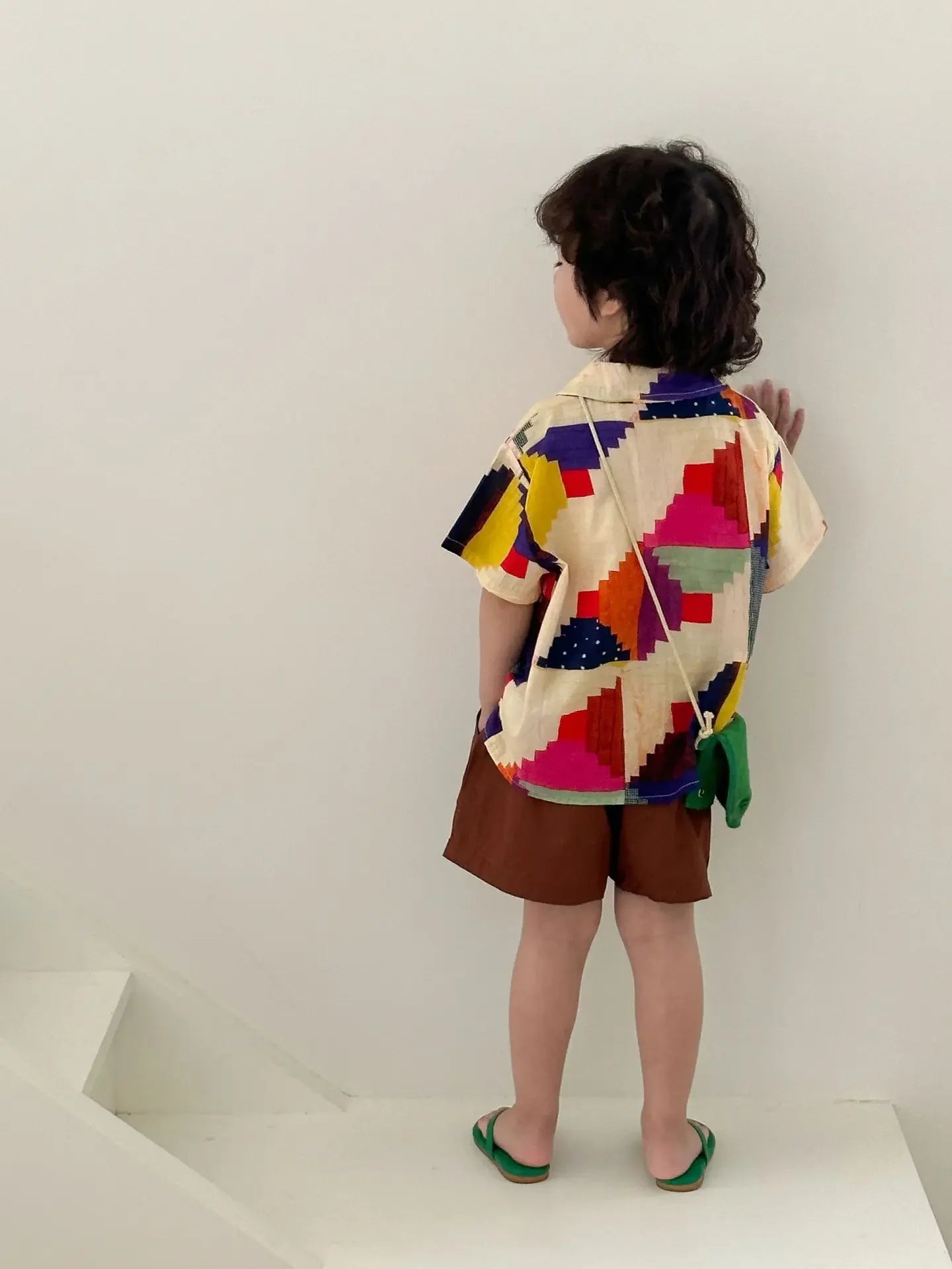 Children's Clothes 2025 Summer New Boy's Shirt Suit Or Baby Girl Dress Holiday Clothes Brother And Sister Clothes