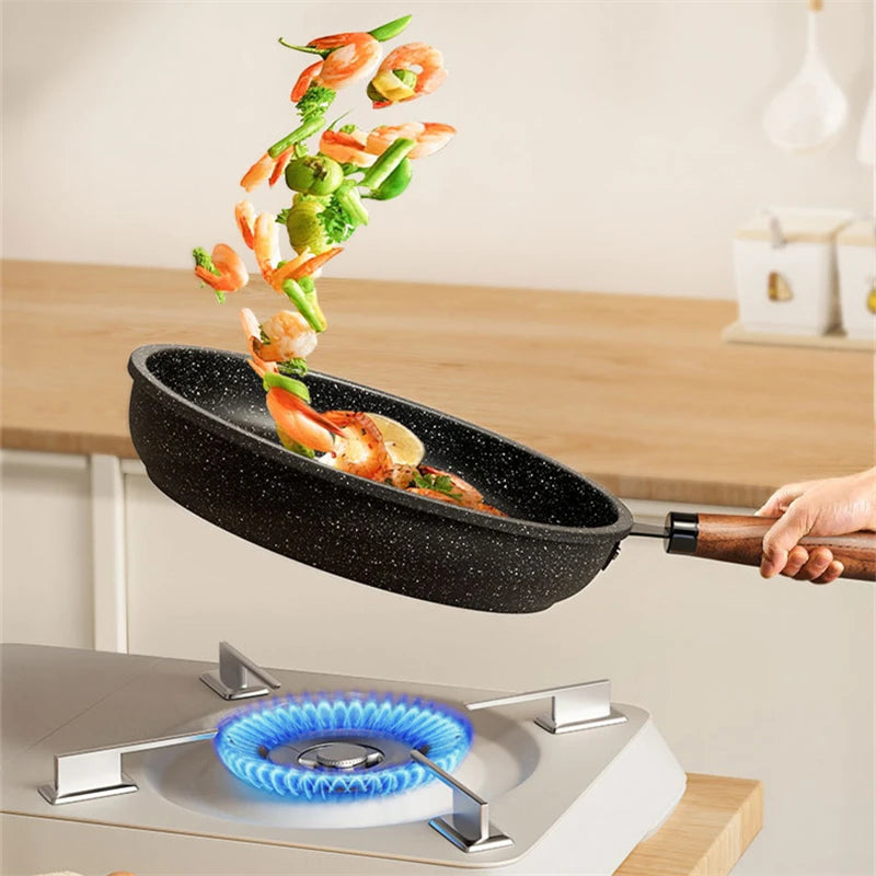 26-32cm Nonstick Pancake Frying Pan Durable Saucepan Kitchen Omelette Steak Skillet Cooking Pots Household Cookware Kitchenware
