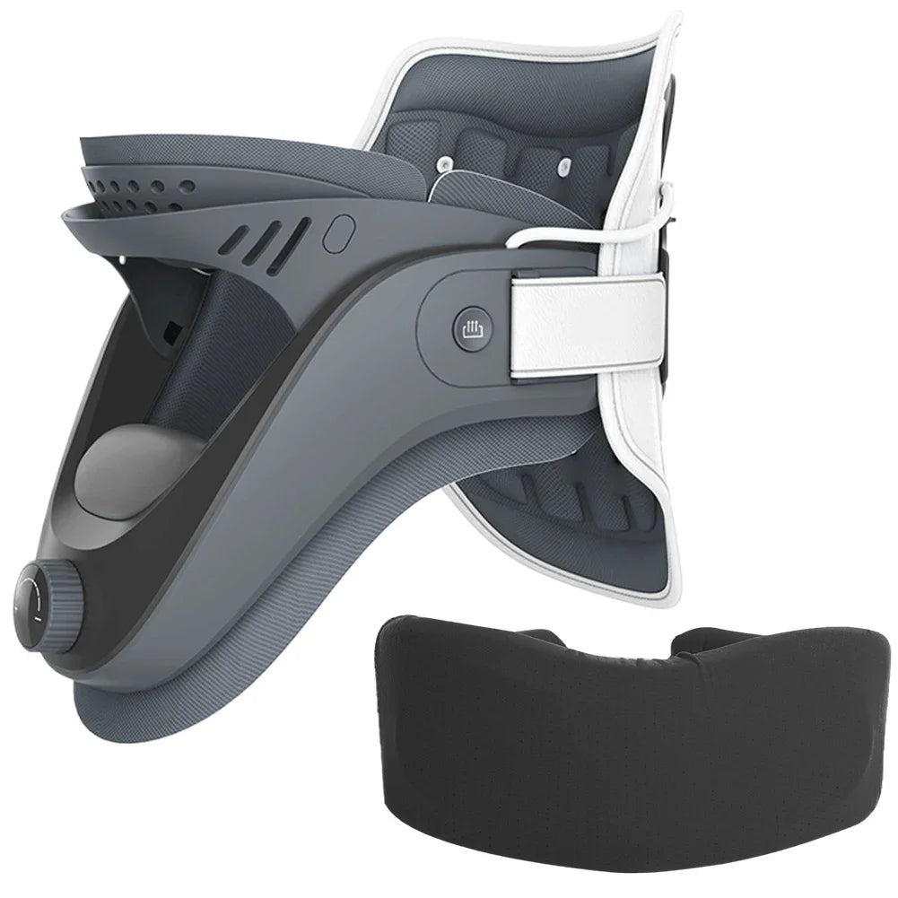 Neck Traction Device Adjustable Ergonomic Neck Stretcher with Airbag Support Cervical Collar Stretch Neck Shoulder Relaxer