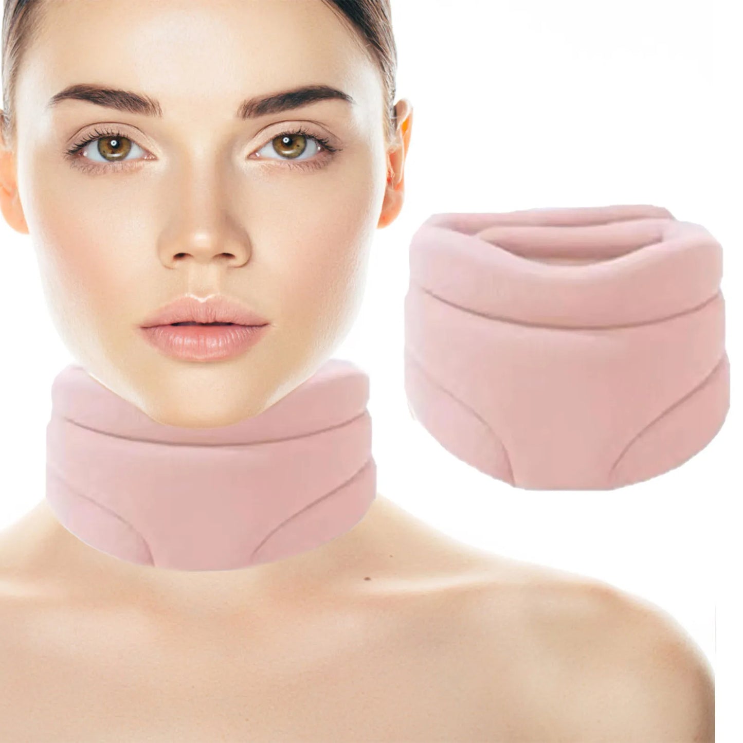 Soft Foam Neck corrector support Brace Cervical Collar Wraps Aligns Stabilizes Vertebrae braces for Women Men Adults Elders