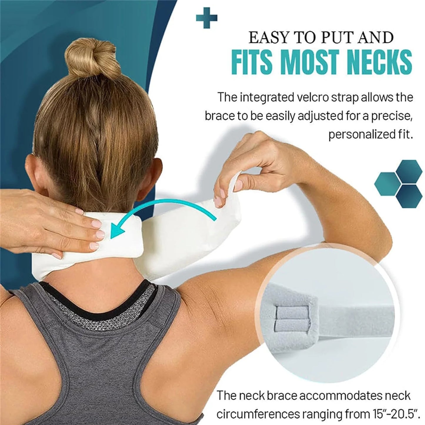 Travel Neck Braces Soft Neck supports corrector Relieves Spine Pressure Neck Brace for Home School Office sleep