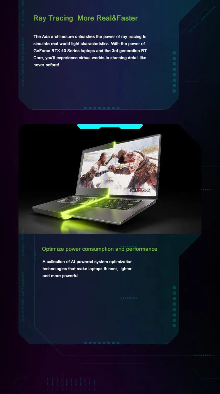 2024 MSI Cyborg 15 Gaming Laptop 15.6 Inch QHD 165Hz IPS Screen Netbook i7-13620H 16GB 512GB RTX4050 Gaming Notebook Computer