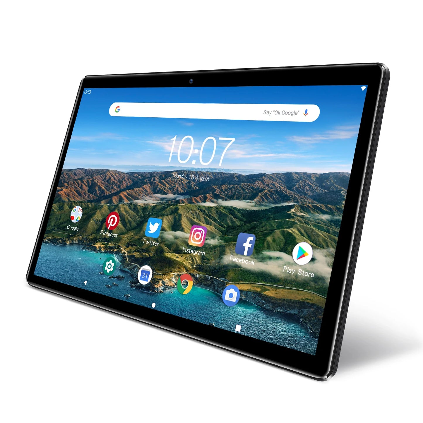 New PRITOM 10 Inch Tablet PC with SIM Slot Android 10 64 GB Quad Core Touch Screen WiFi GPS Support 3G Phone Call