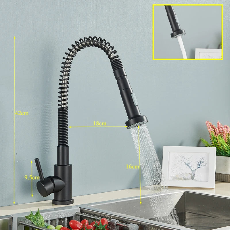 White With Dot Bathroom Kitchen Faucet Contemporary Faucet Single Handle Hot and Cold Mixer Taps  Beige with dot