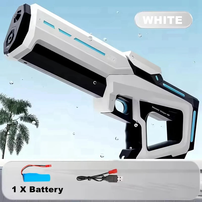 Full  Automatic Electric Water Gun Toys 43cm Portable Children Adult Summer Beach Outdoor Fight Fantasy Toys for Boys Kids Game