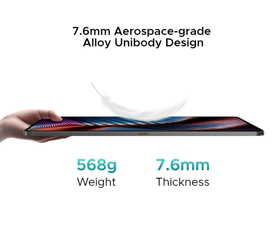 World Premiere DOOGEE T40 Pro Tablet 12" IPS 2.4K 20GB(8+12) 512GB Android 14 Helio G99 6nm 10800mAh 18W Charge 7.6mm ultra-thin