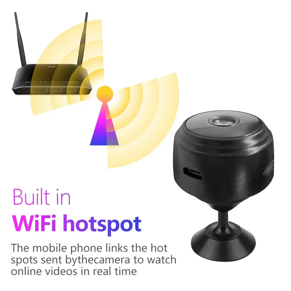 Home Security A9 Camera HD Wireless WIFI Network 1080p Infrared Night Vision For Outdoor Sports With Surveillance Features