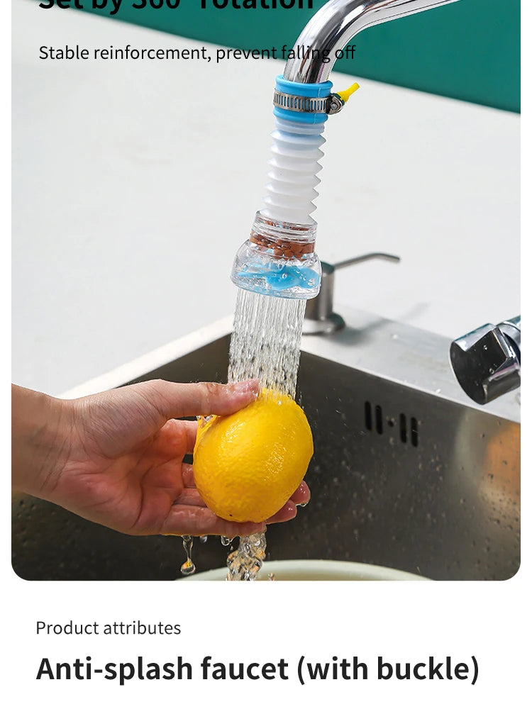 Faucet Filter Splash Proof 360 Degrees Rotatable Retractable Faucet Extender Universal Kitchen Maiwanshi Filter Water Purifier