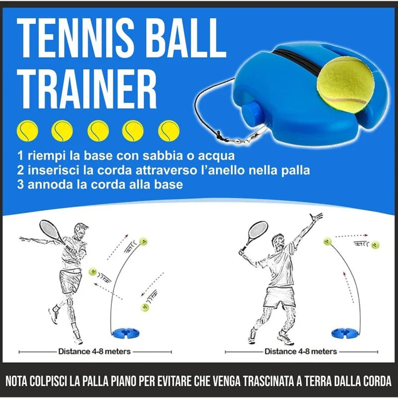 Tennis Trainer Rebound Ball with String Baseboard Self Study Tennis Dampener Training Tool Exercise Equipment