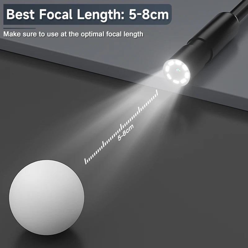 Industrail Endoscope Camera 4.3'' IPS Screen 2-100M HD1080P 8MM Probe Car Pipe Sewer Inspection Borescope Waterproof LED 2600mAh
