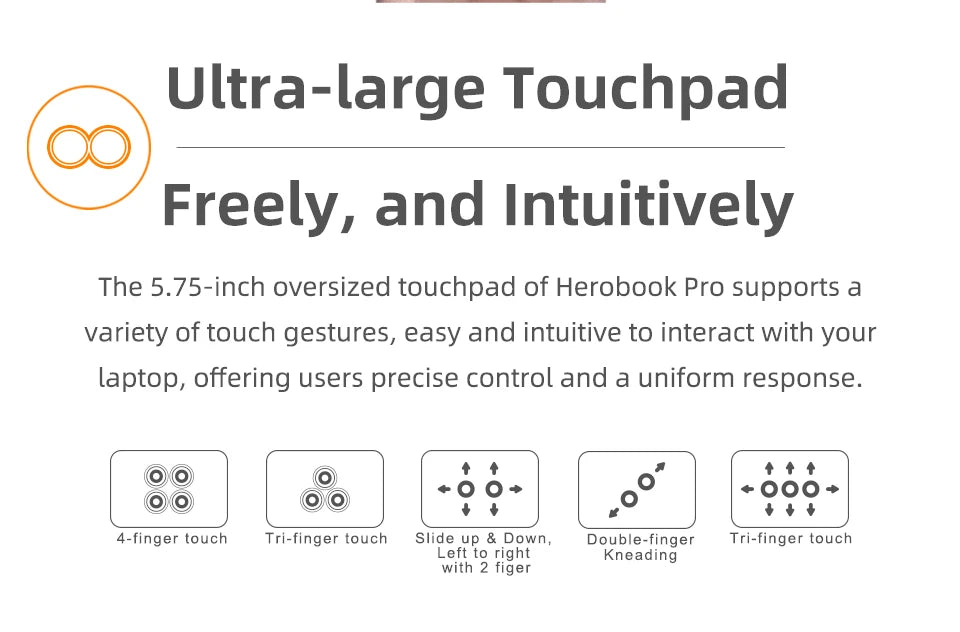 CHUWI HeroBook Plus 15.6'' Laptop 256GB SSD 8GB RAM, Windows 11 Laptop, 1TB SSD Expand, Intel Celeron N4020, 2K FHD IPS Display
