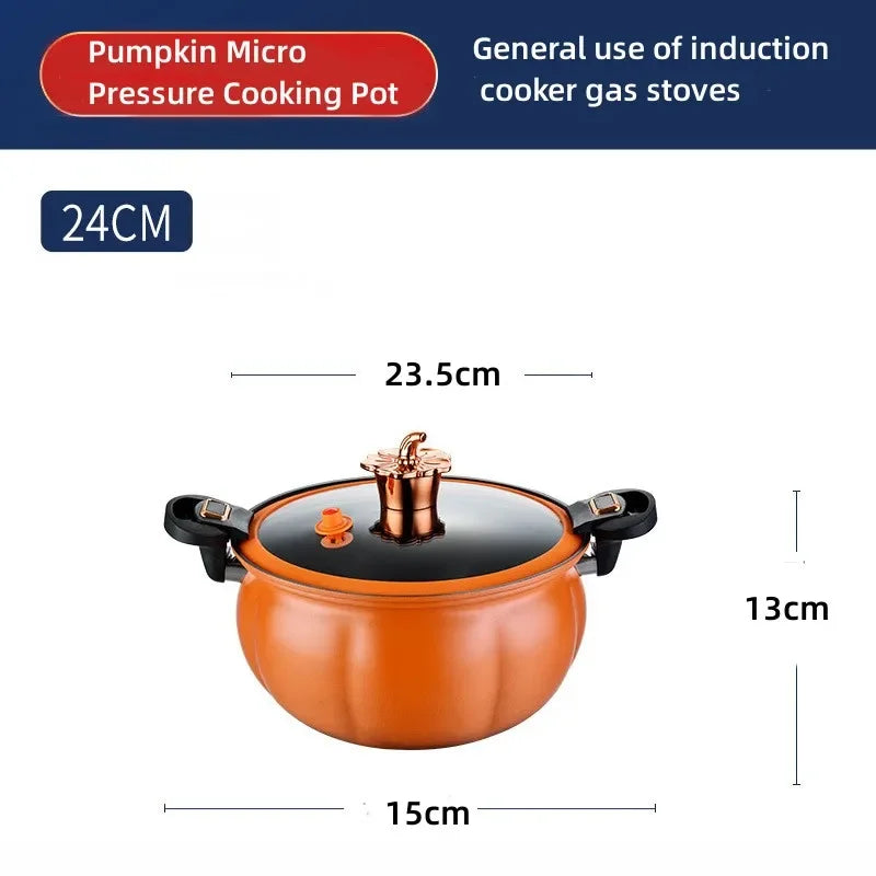 Pumpkin Pot Multifunctional Cast Iron Slight Pressure Cooker Braise Boil Steam Stew Nonstick Pots Cooking Pots
