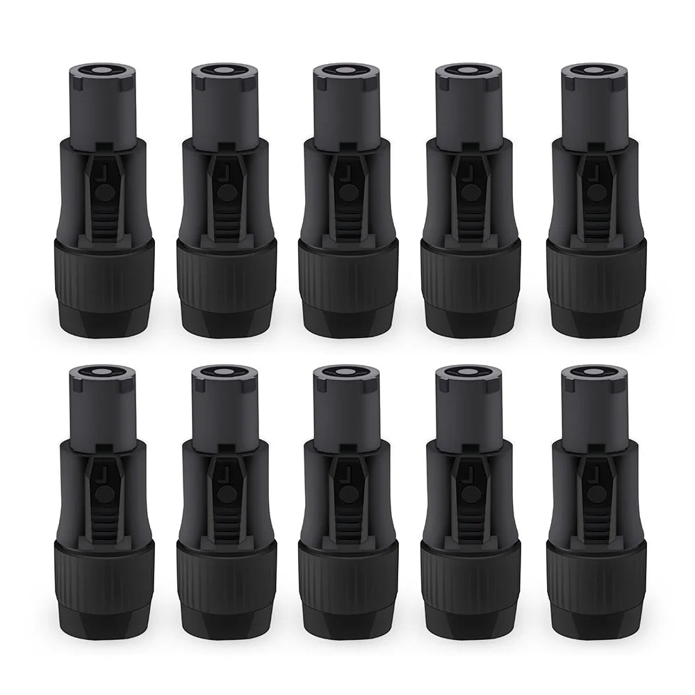 10pcs New IP65 Waterproof Locking PowerCon Chassis Connectors NAC3MPX or NAC3MX-W + NAC3FPX + Powercon True Connector NAC3FX-W