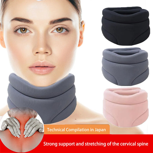 Soft Foam Neck corrector support Brace Cervical Collar Wraps Aligns Stabilizes Vertebrae braces for Women Men Adults Elders