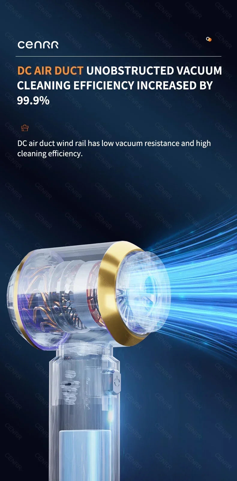 CENRR 998000PA Car Vacuum Cleaner Mini Powerful Wireless Handheld Home Appliance Cleaning Machine Portable Car Vacuum Cleaner