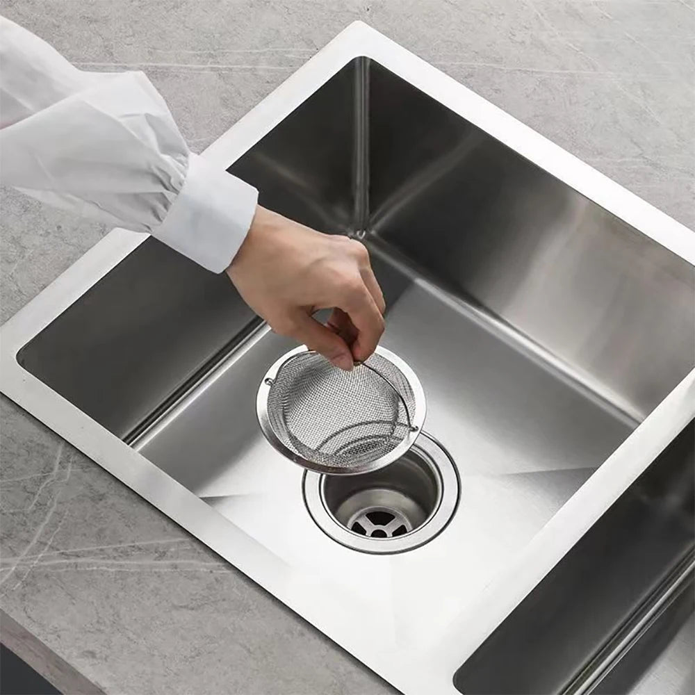 1PC Stainless Steel Kitchen Sink Strainer Sewer Bathroom Shower Hair Filter Basket Anti-Blocking Cleaning Gadgets Kitchen Tools