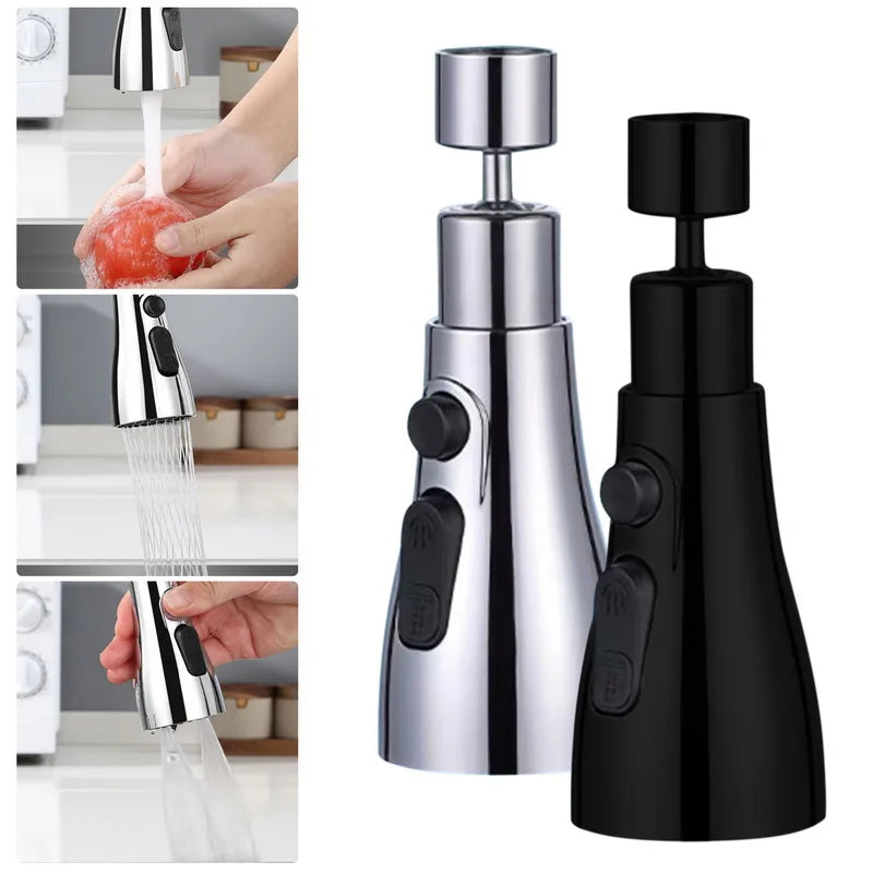 Kitchen Faucet Scrape Wash Anti-splash Faucet 360 ° Rotating Bubblers Lengthening Extender Home Kitchen and Bath Shower