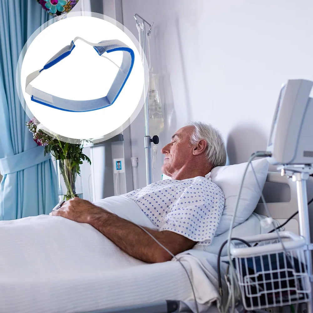 Neck Support Medical Tracheotomy Catheter Fixation Strap Tracheal Fixation Strap Ultra-soft Tracheostomy Intubation Strap Holder
